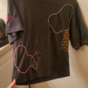 DONATED - Abstract embroidered t-shirt